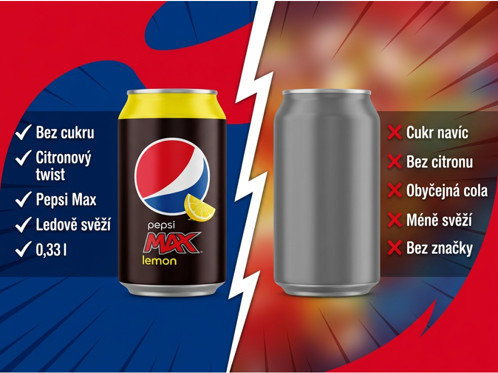 Srovnání Pepsi Max Lemon