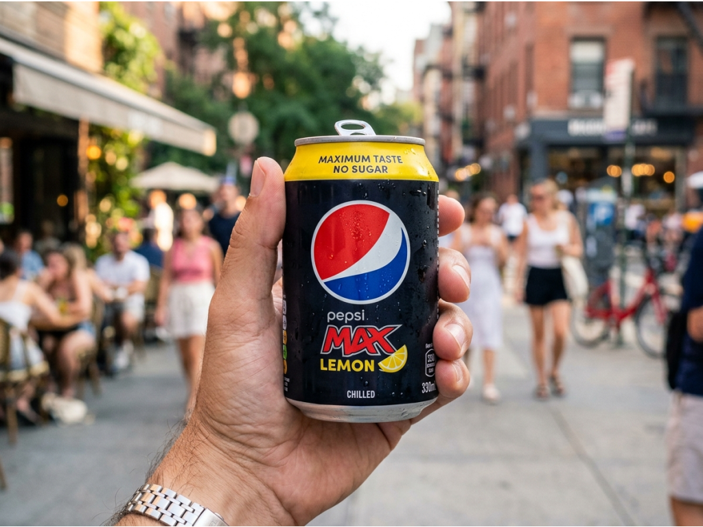 Pepsi Max Lemon v ruce