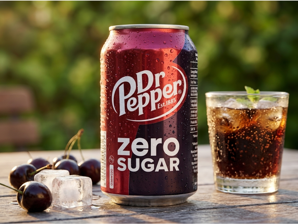Dr Pepper Zero Sugar 330 ml - osvěžení
