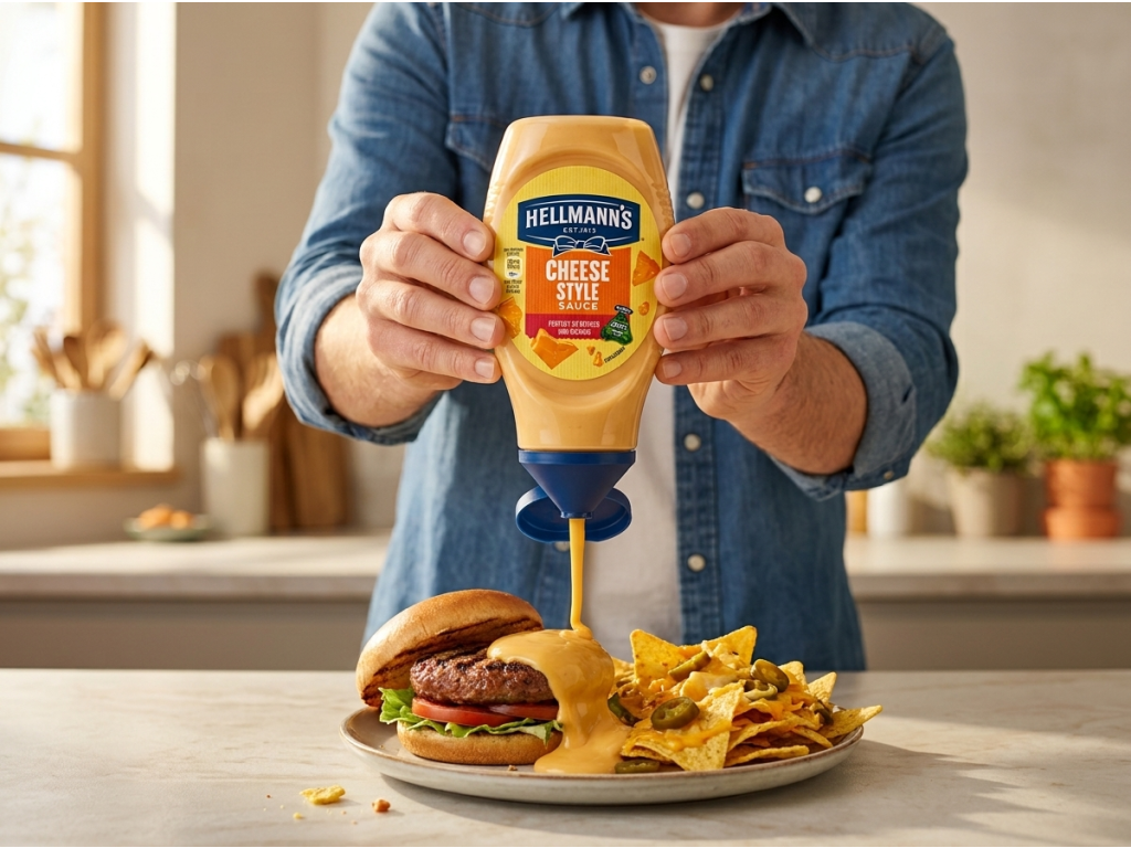 Hellmann's Sýrová omáčka 250 ml při použití