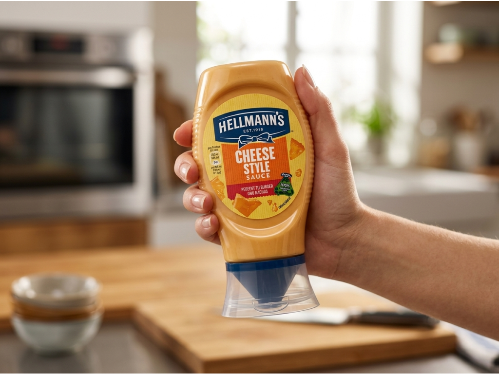 Hellmann's Sýrová omáčka 250 ml v ruce
