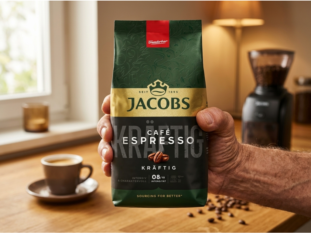 Jacobs Espresso 1 kg - balení do domácnosti