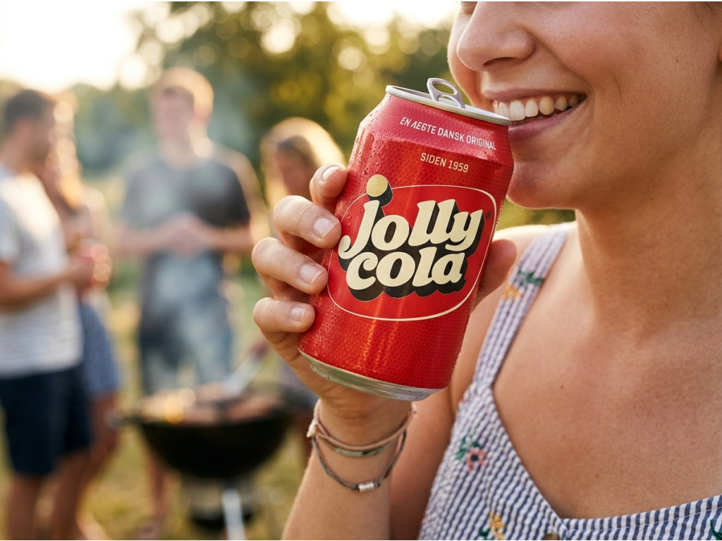 Jolly Cola 330 ml při letním osvěžení