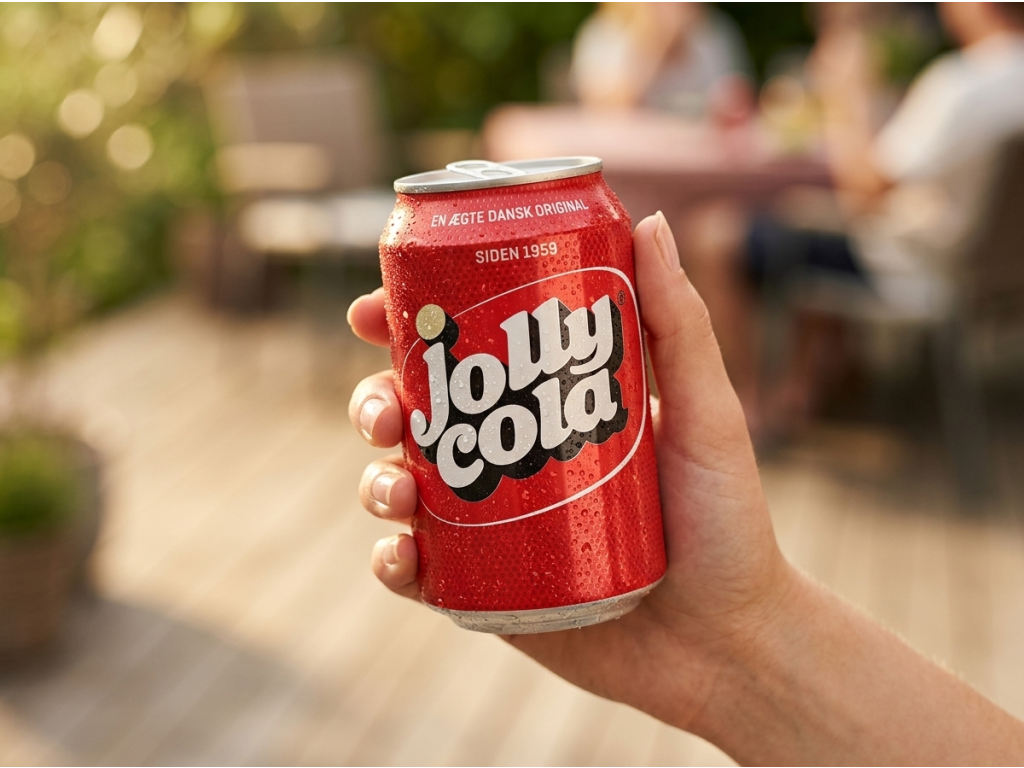 Jolly Cola 330 ml v ruce