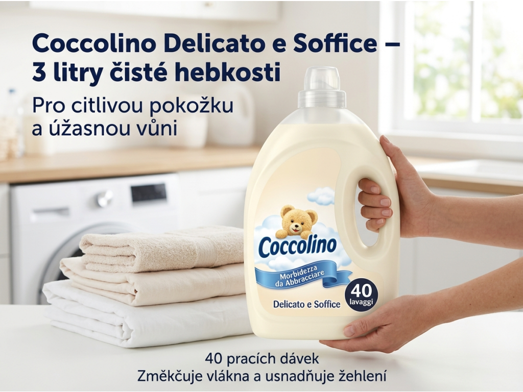 Coccolino Delicato e Soffice - prezentace u prádla
