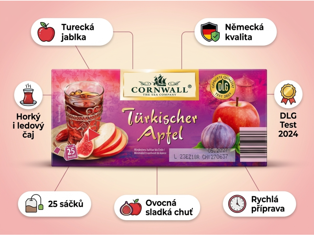 Cornwall Turecká jablka - přehled výhod