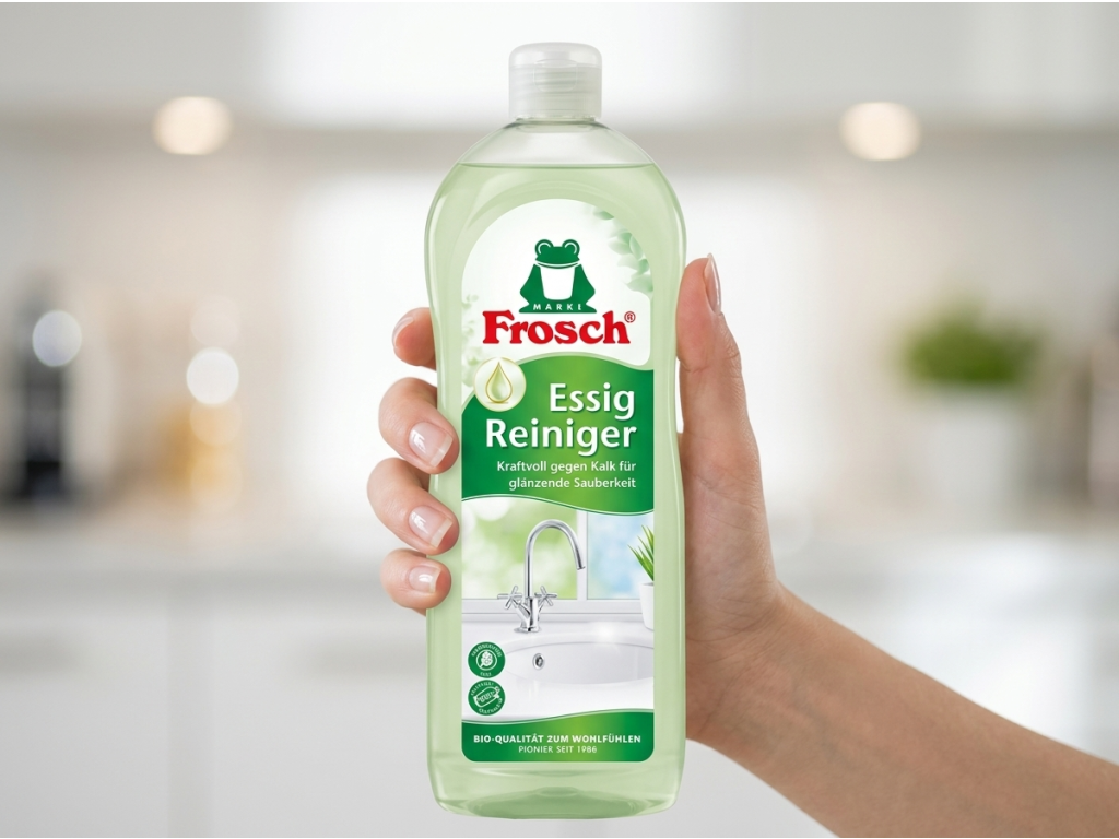 Frosch Octový čistič 1000 ml v ruce