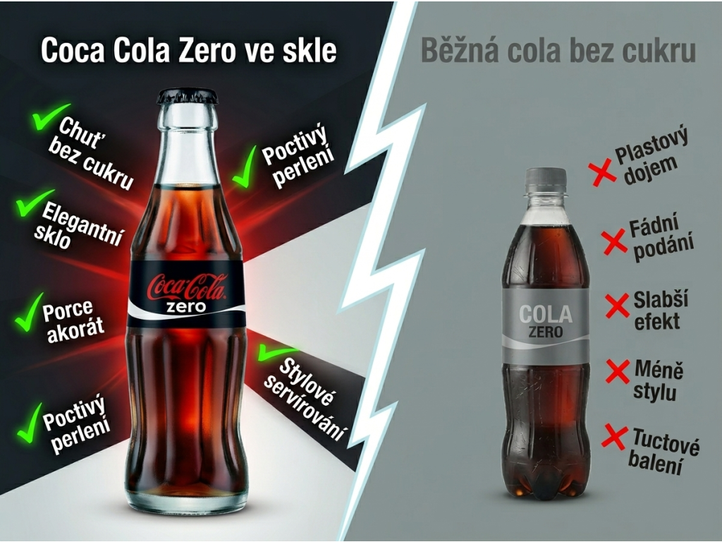 Coca Cola Zero limonáda ve skle 330 ml - srovnání