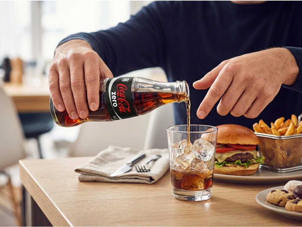 Coca Cola Zero limonáda ve skle 330 ml - podávání