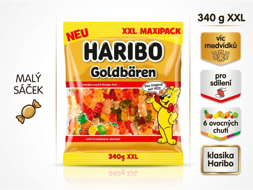 Haribo Goldbären 340 g - srovnání