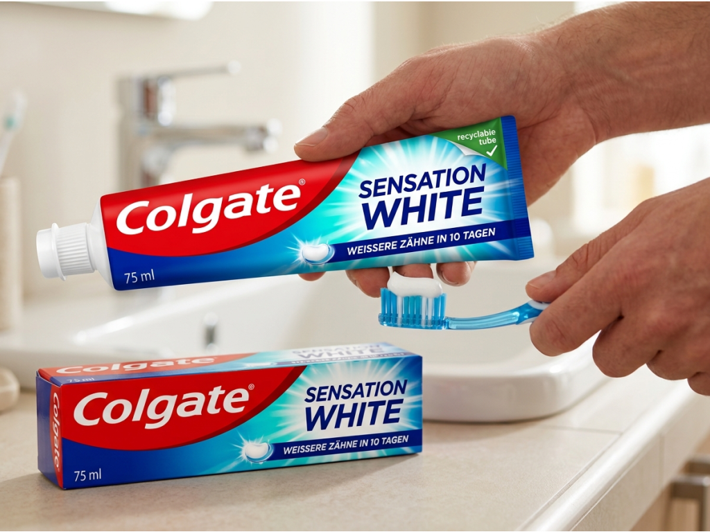 Použití zubní pasty Colgate