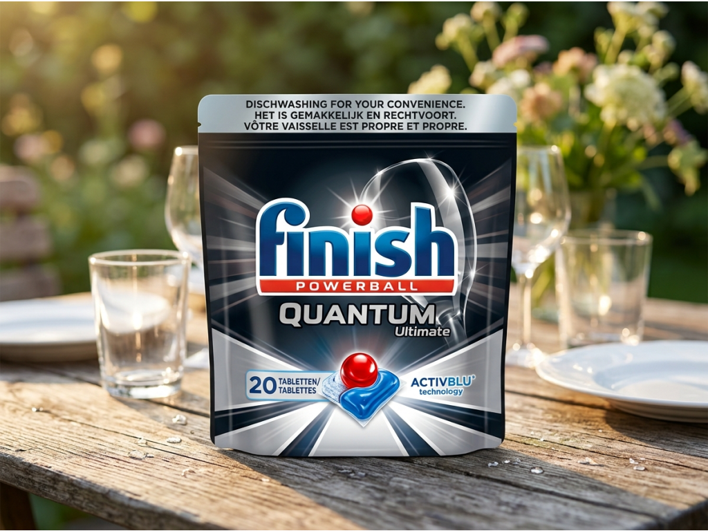 Finish Quantum Ultimate tablety do myčky - přírodní prostředí