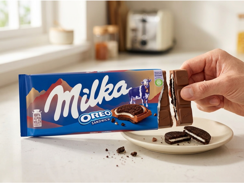 Milka Oreo Sandwich 92 g při ochutnání