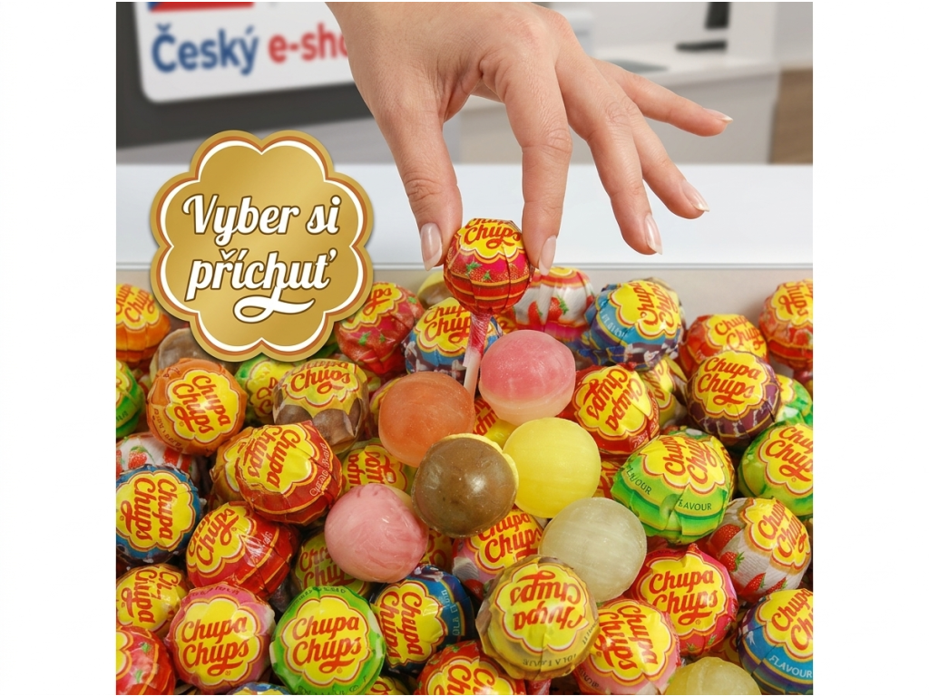Výběr Chupa Chups lízátka z mixu