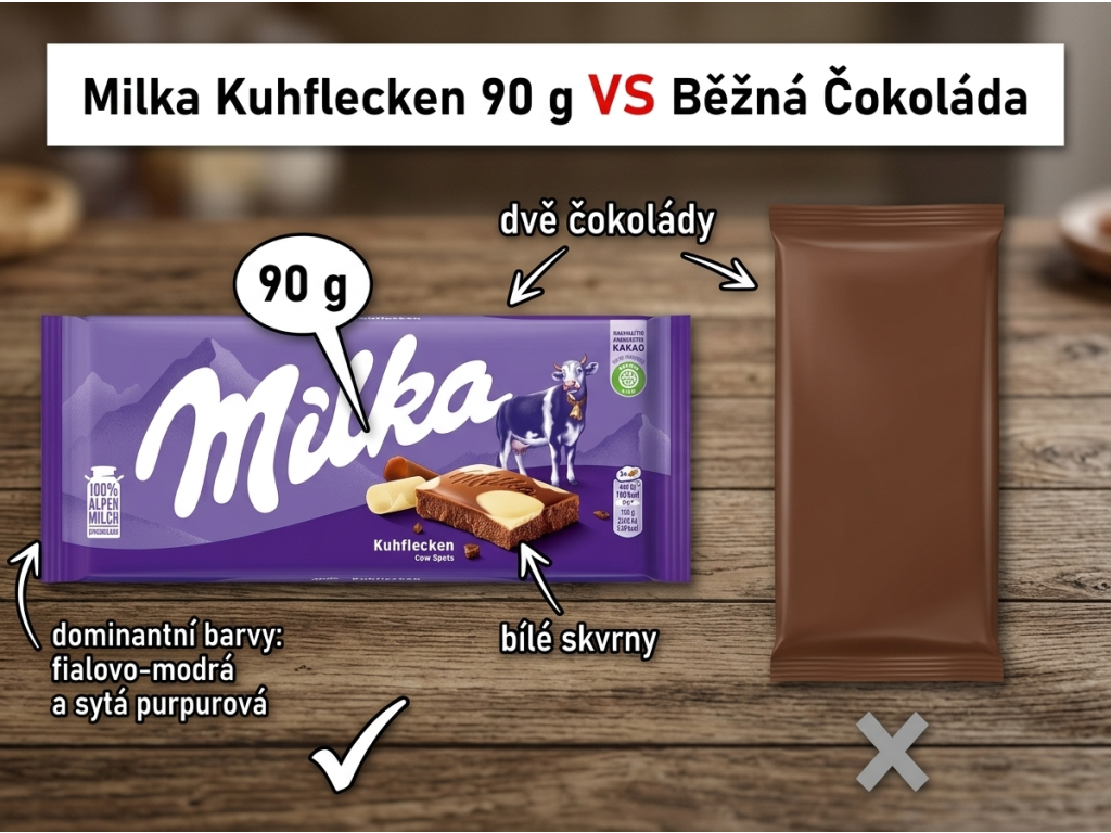 Srovnání Milka Kuhflecken