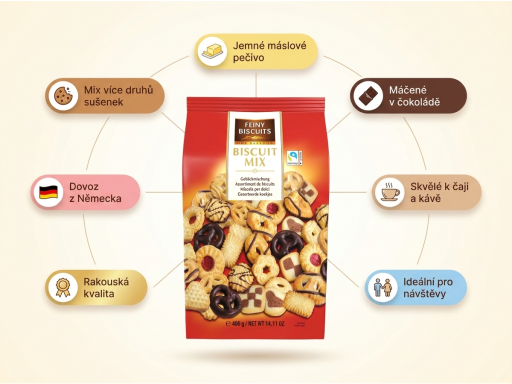 Feiny Biscuits mix sušenek - přehled výhod