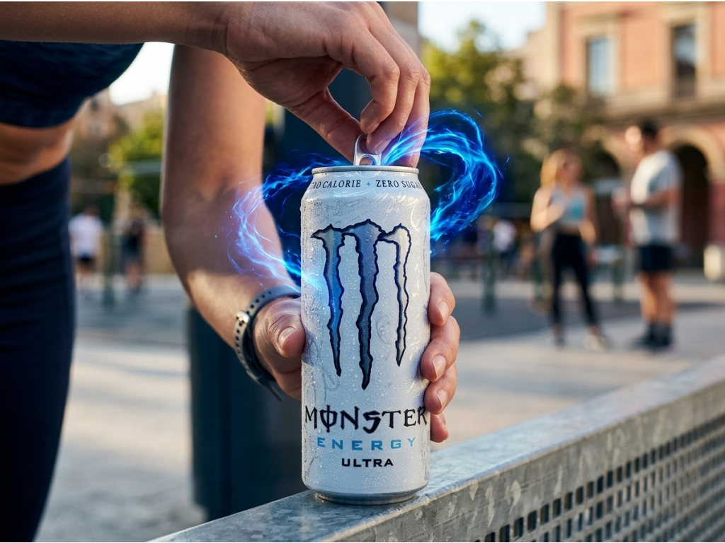 Monster Ultra Zero při použití