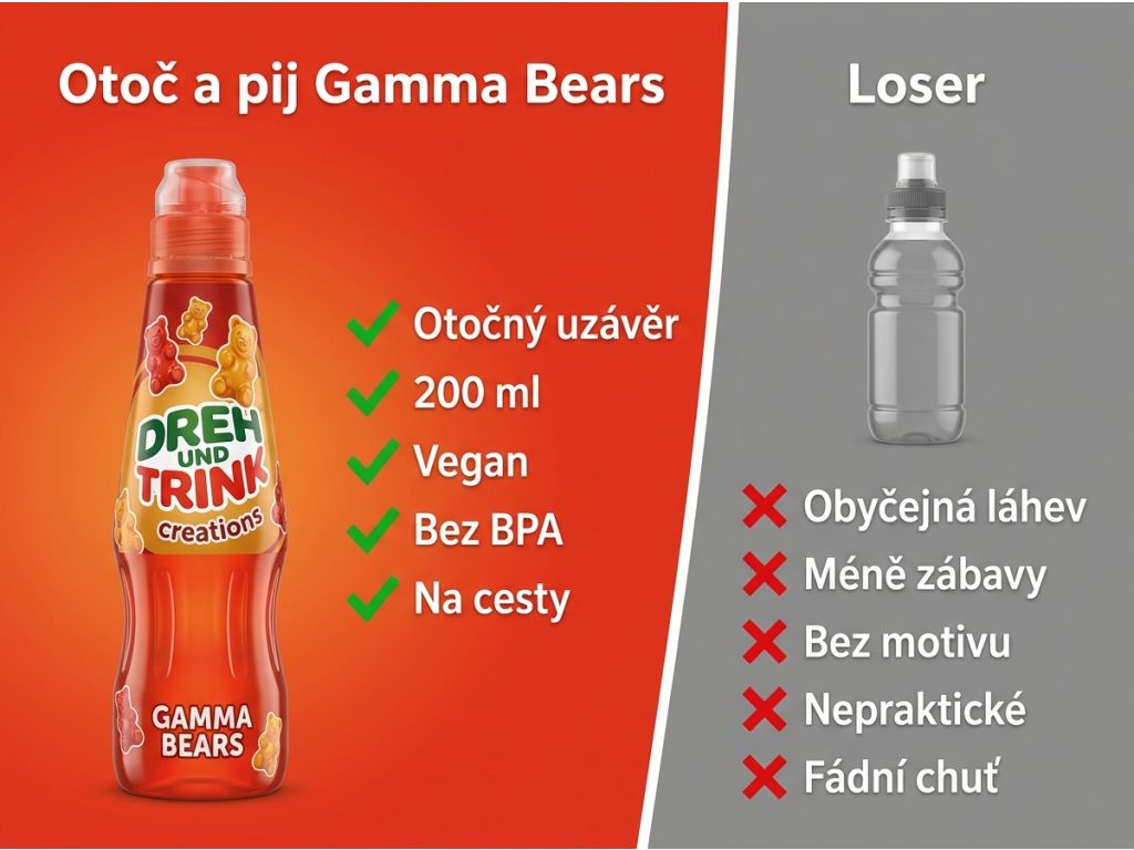 Srovnání Otoč a pij Gamma Bears