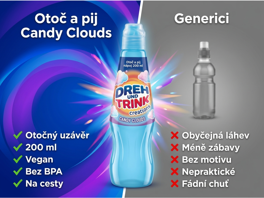Srovnání Otoč a pij Candy Clouds