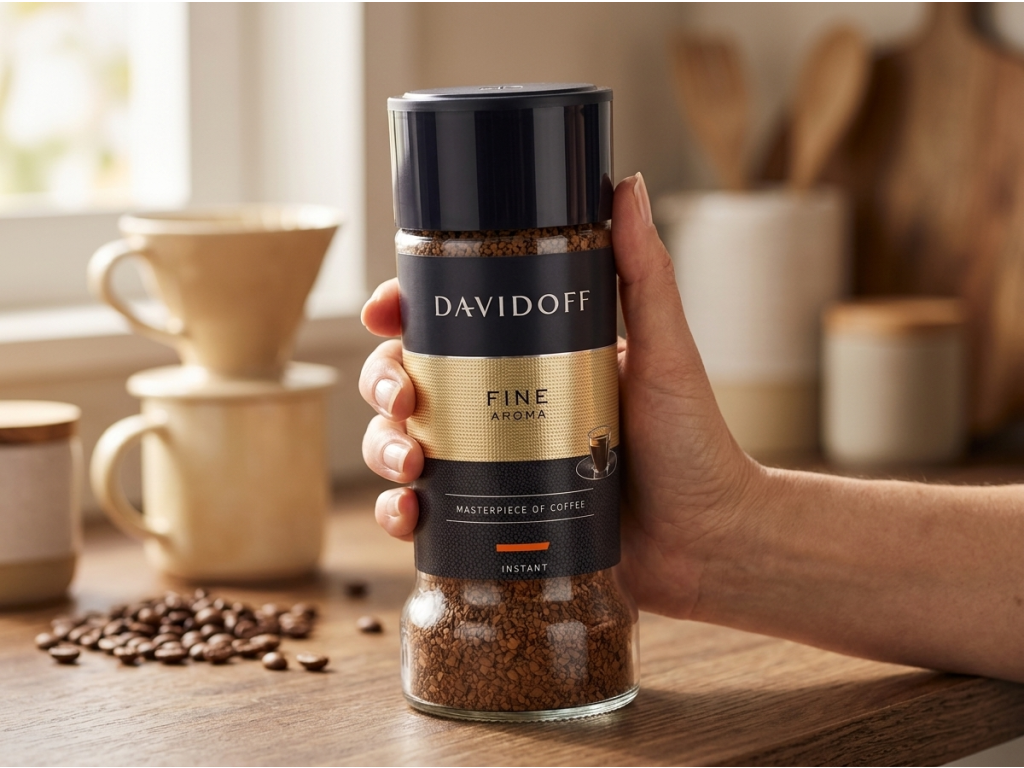Davidoff Fine Aroma 100 g - dóza v ruce