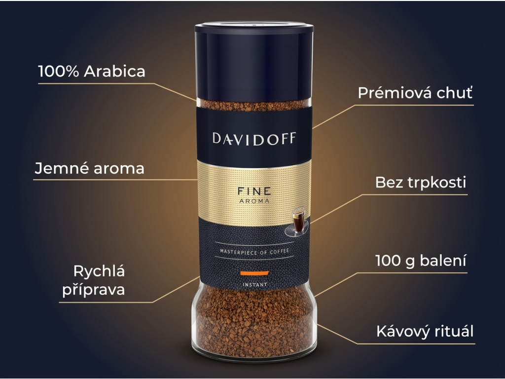 Davidoff Fine Aroma 100 g - benefity instantní kávy