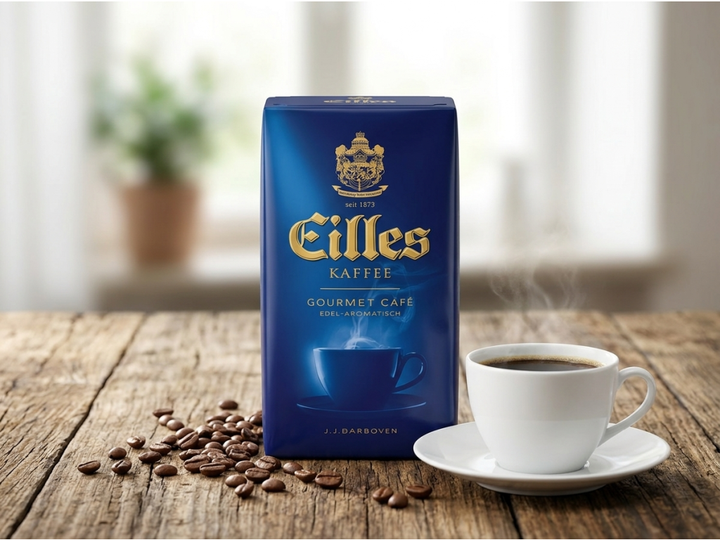 Eilles Gourmet Café mletá káva v prostředí
