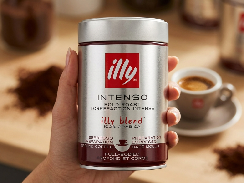 Illy Espresso Dark v ruce