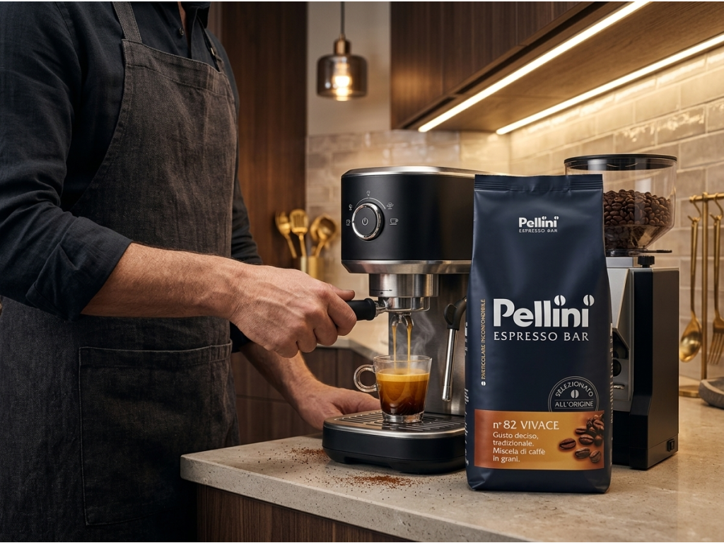 Pellini Espresso Bar n°82 Vivace - příprava espressa