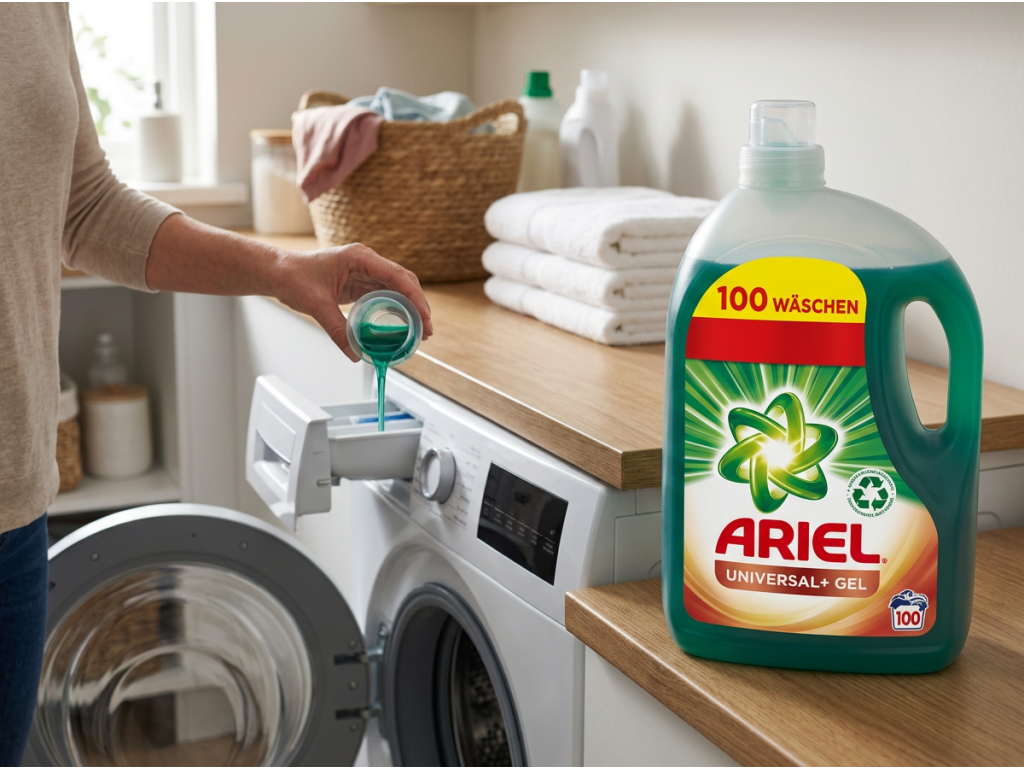Dávkování gelu Ariel Universal