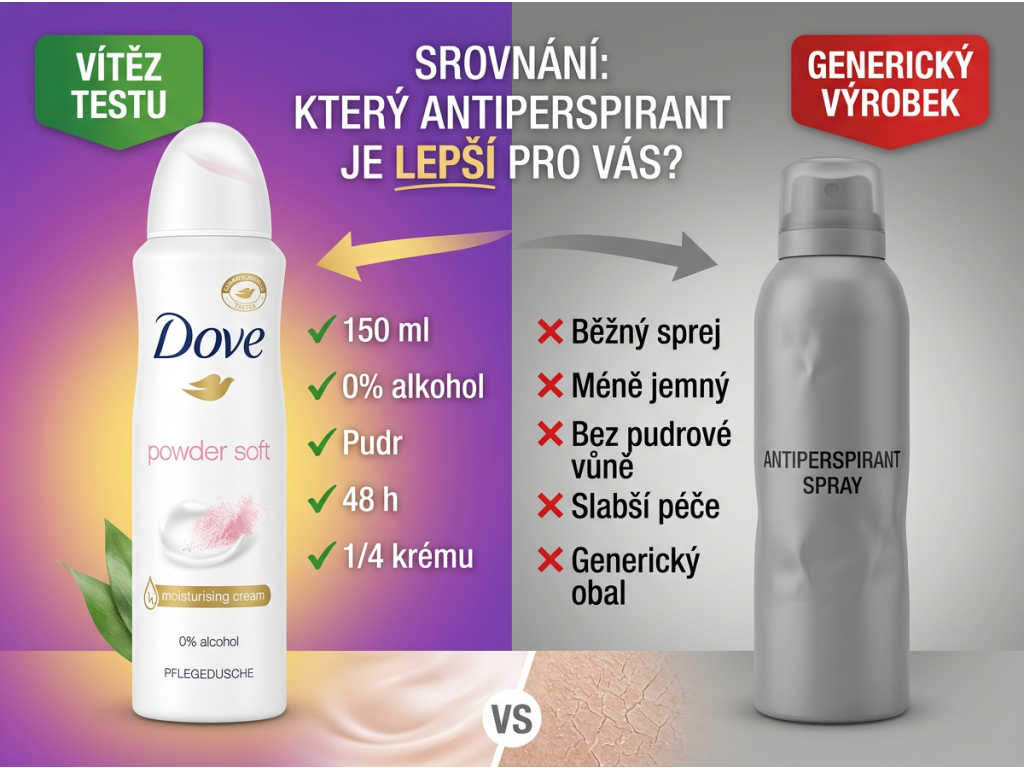 Srovnání deospraye Dove