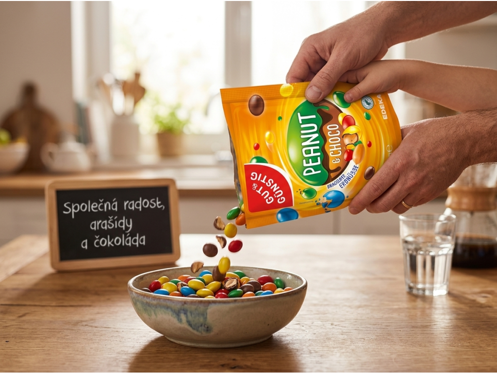 G&G Barevné dražované arašídy v čokoládě 250 g při sdílení
