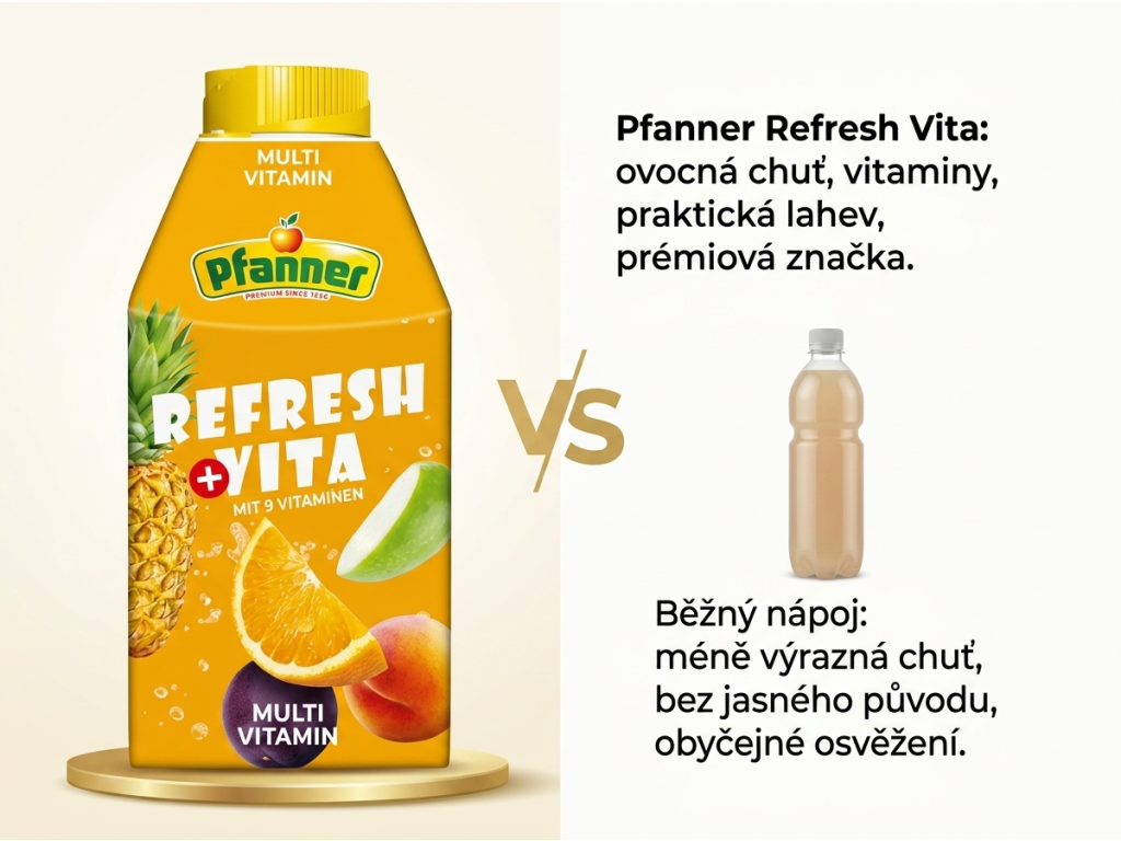 Pfanner Refresh Vita Multivitamín 10 % 0,5 l - srovnání