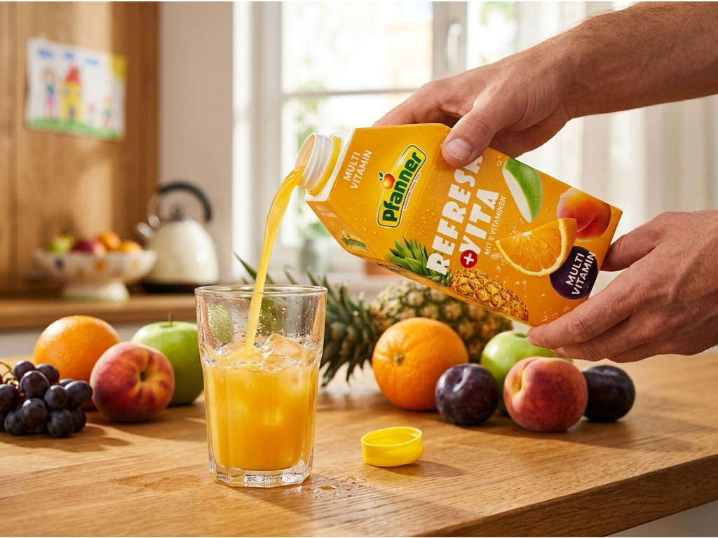 Pfanner Refresh Vita Multivitamín 10 % 0,5 l - podávání