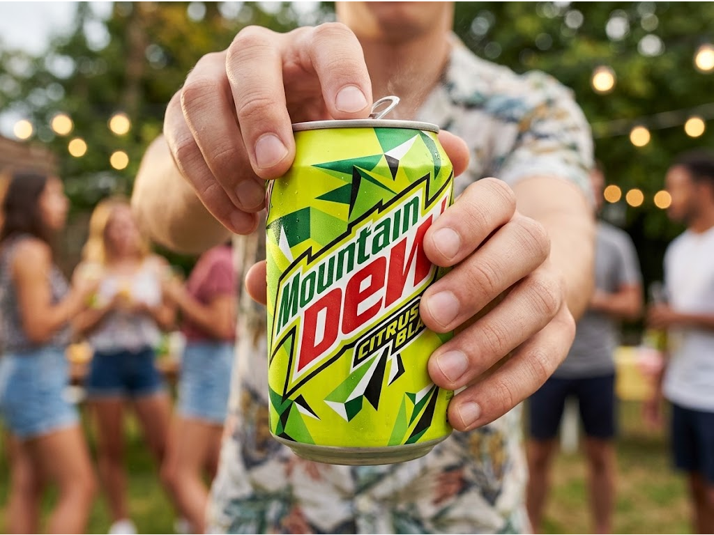 Mountain Dew Citrus Blast - moment použití