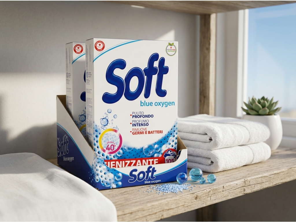 Soft Blue Oxygen 2x105 dávek - čisté bílé prádlo