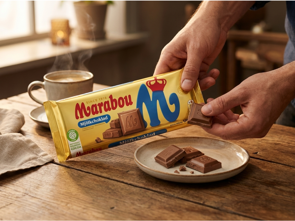 Marabou mléčná čokoláda 170 g - sdílení u kávy