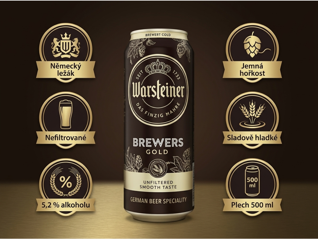 Warsteiner Brewers Gold - hlavní benefity