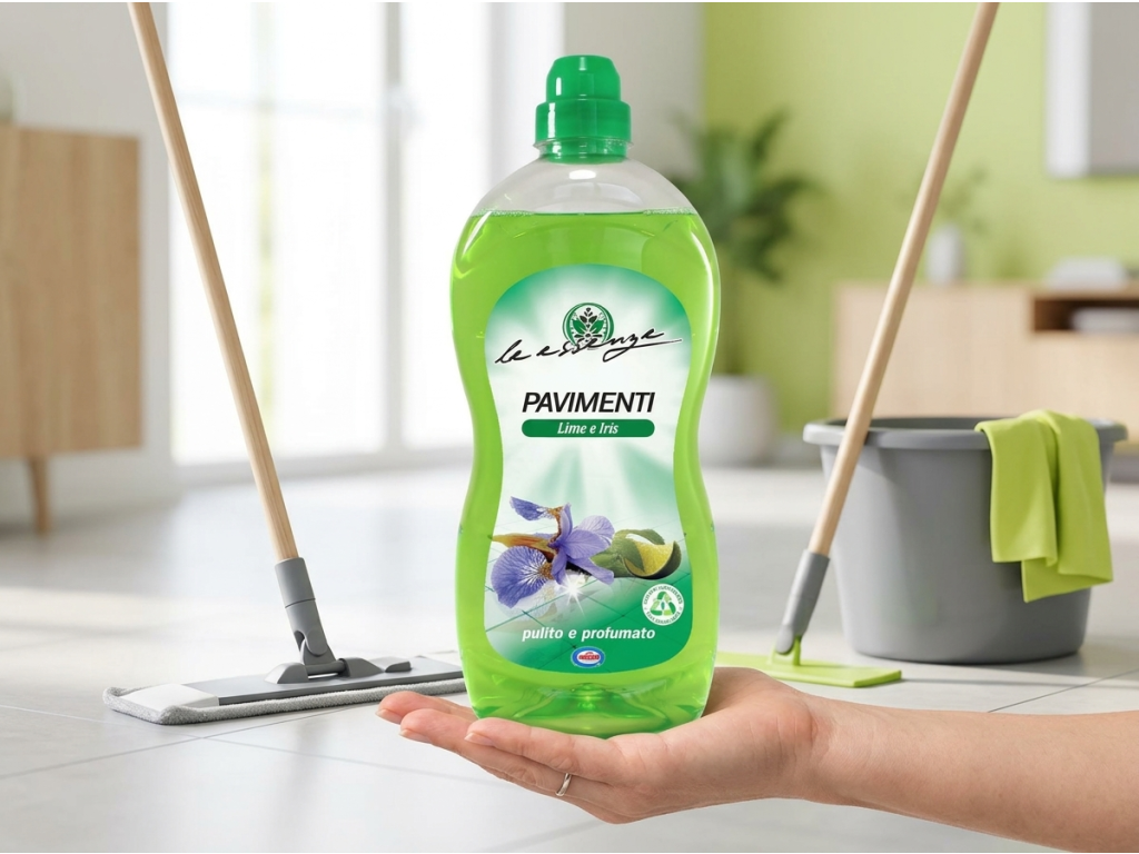 Dilly Le Essenze čistič na podlahy Lime e Iris 1 l – praktická lahev