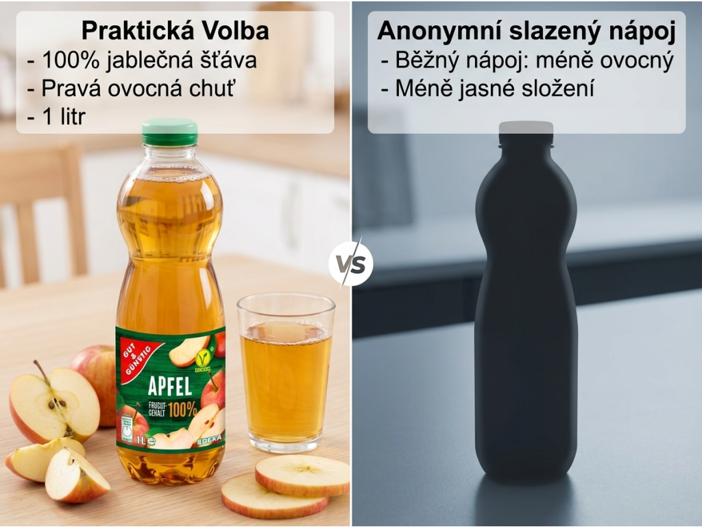 G&G jablečná šťáva 100% 1 l - srovnání