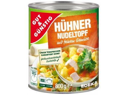 G&G Kuřecí eintopf s nudlemi a zeleninou, 800g  - originál z Německa