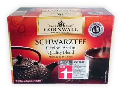 Cornwall černý čaj Ceylon-Assam 50 sáčků, 87,5g  - originál z Německa