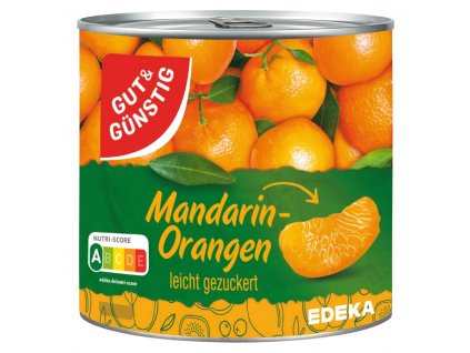 G&G Mandarinky - celé kousky, loupané 314ml - originál z Německa