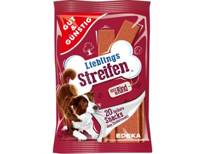 G&G Proužky s hovězím masem 20ks, 200g