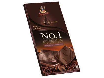 Sarotti No.1 Hořká čokoláda 75% kakaa 100g  - originál z Německa