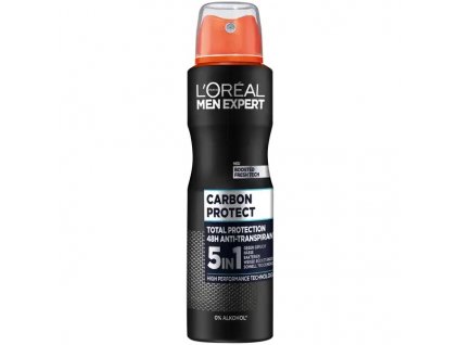 L´Oréal Paris Men Expert deospray Carbon Ice 5v1, 150 ml  - originál z Německa