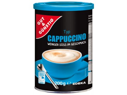 G&G CAPPUCCINO - méně sladké 200g - originál z Německa