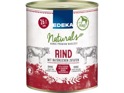 Edeka Naturals Premium s vysokým podílem masa, hovězí 800g