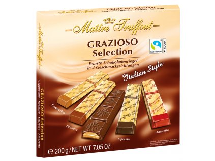 Truffout Grazioso Selection výběr plněných čokoládových tyčinek 200g