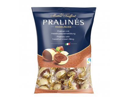 Truffout Pralinky z mléčné a bílé čokolády s lískooříškovou náplní 125g