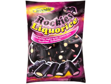 Woogie Rockies Plněné lékořicové špalíčky 400g